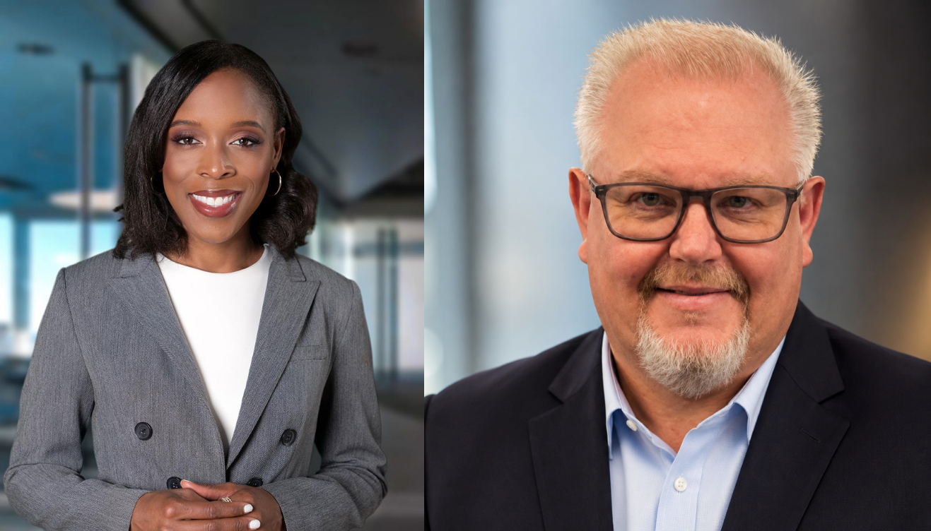 Headshots of Ashley Drummond, National Account Manager, and Greg McKenzie, Executive Vice President, at Black Diamond Coatings.
