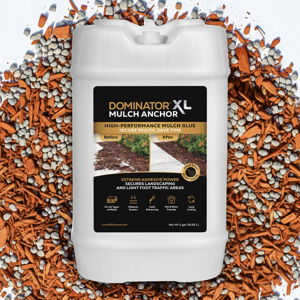 DOMINATOR XL Mulch Anchor - Best Mulch Glue for Your Landscape