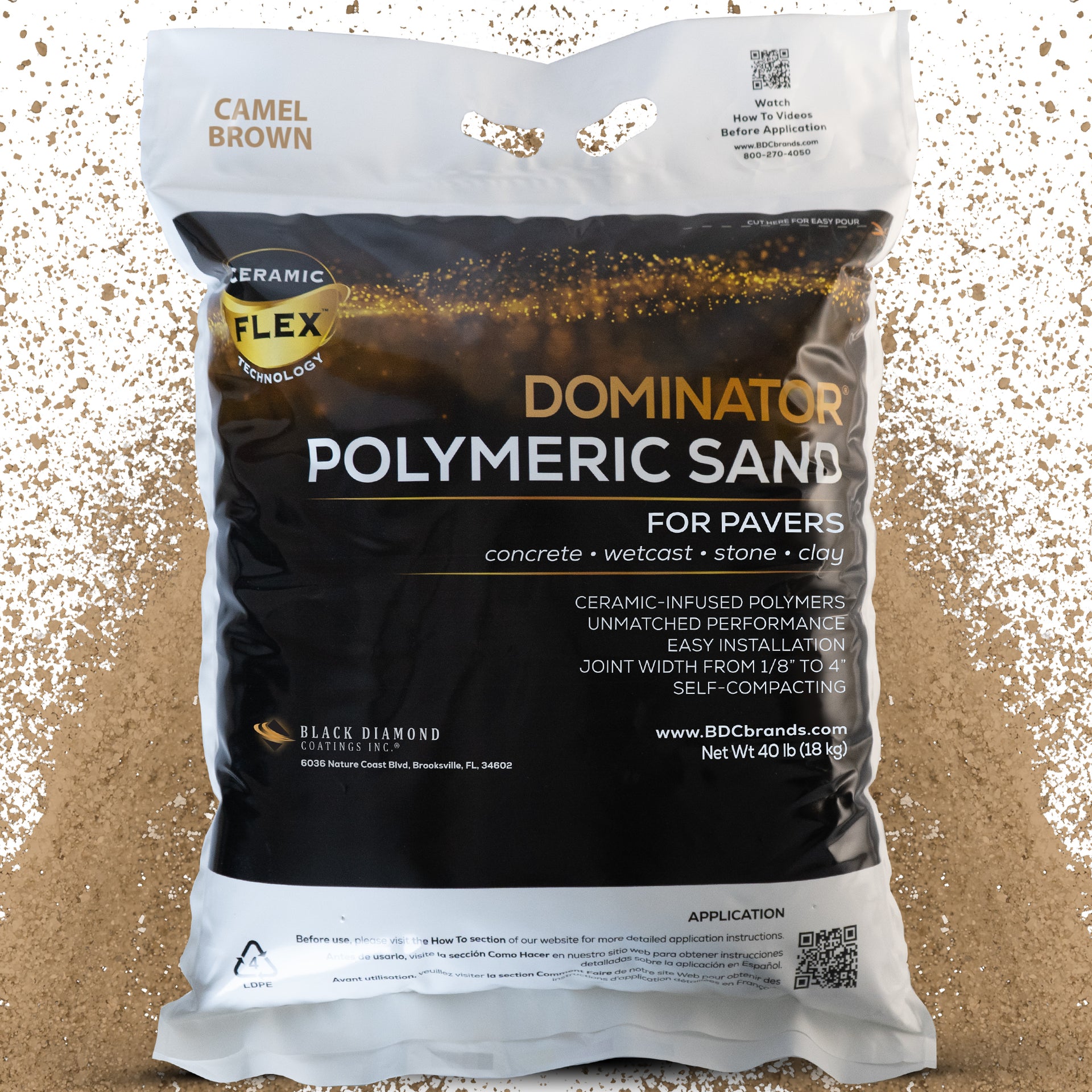 DOMINATOR Polymeric Sand with Revolutionary Ceramic Flex