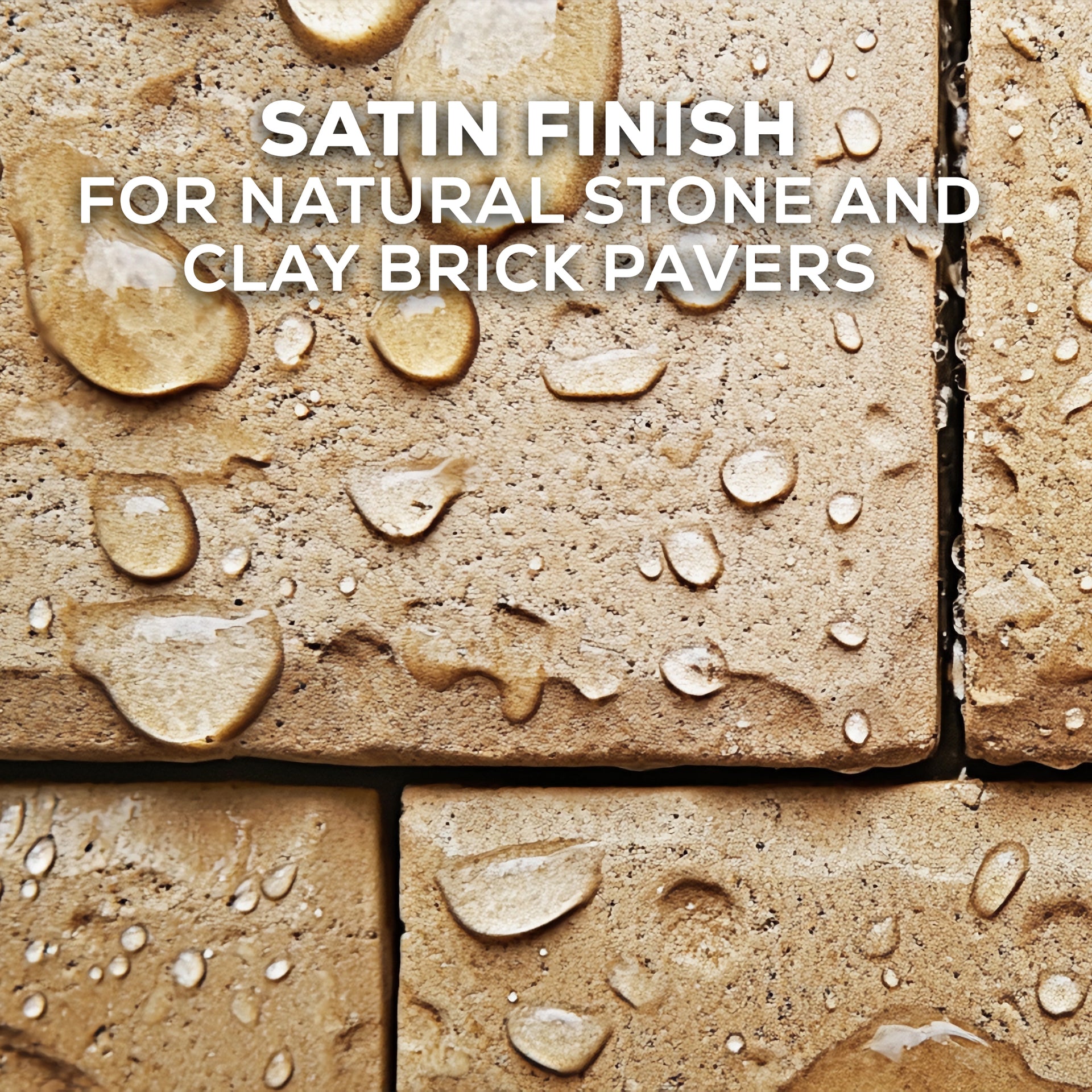 DOMINATOR STONE+ GLOSS - Wet Look Satin Finish Stone Sealer and Clay Brick Sealer