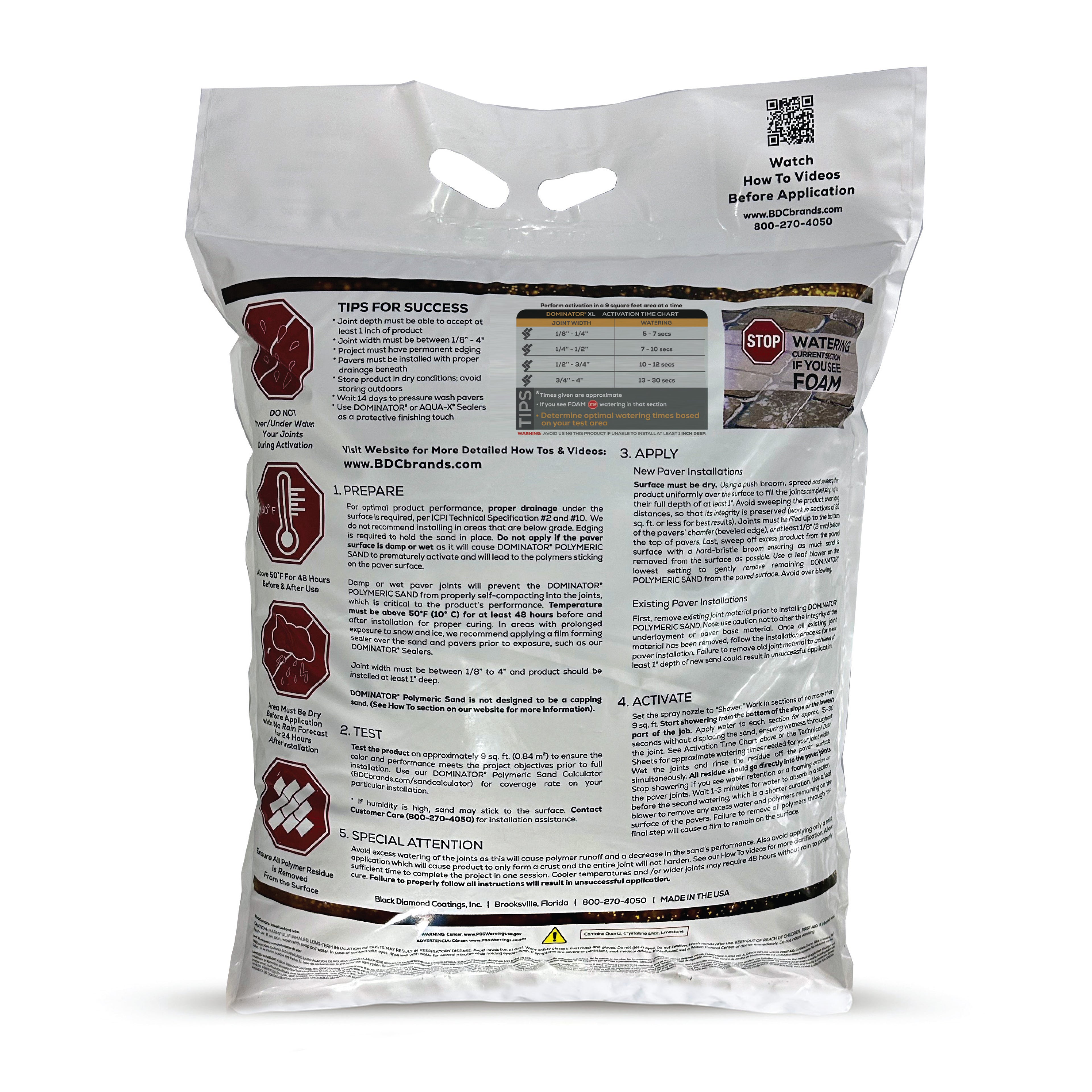 DOMINATOR XL Polymeric Sand with Power Flex Technology