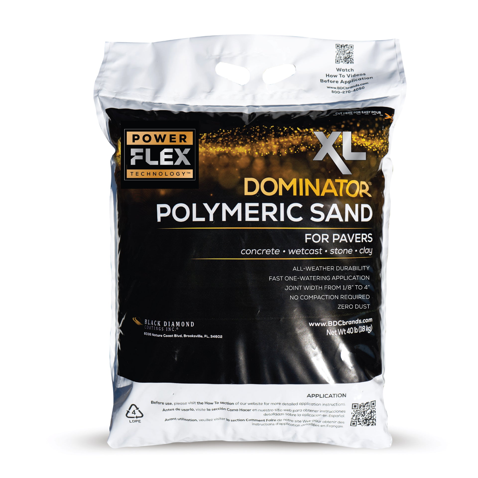 DOMINATOR XL Polymeric Sand with Power Flex Technology