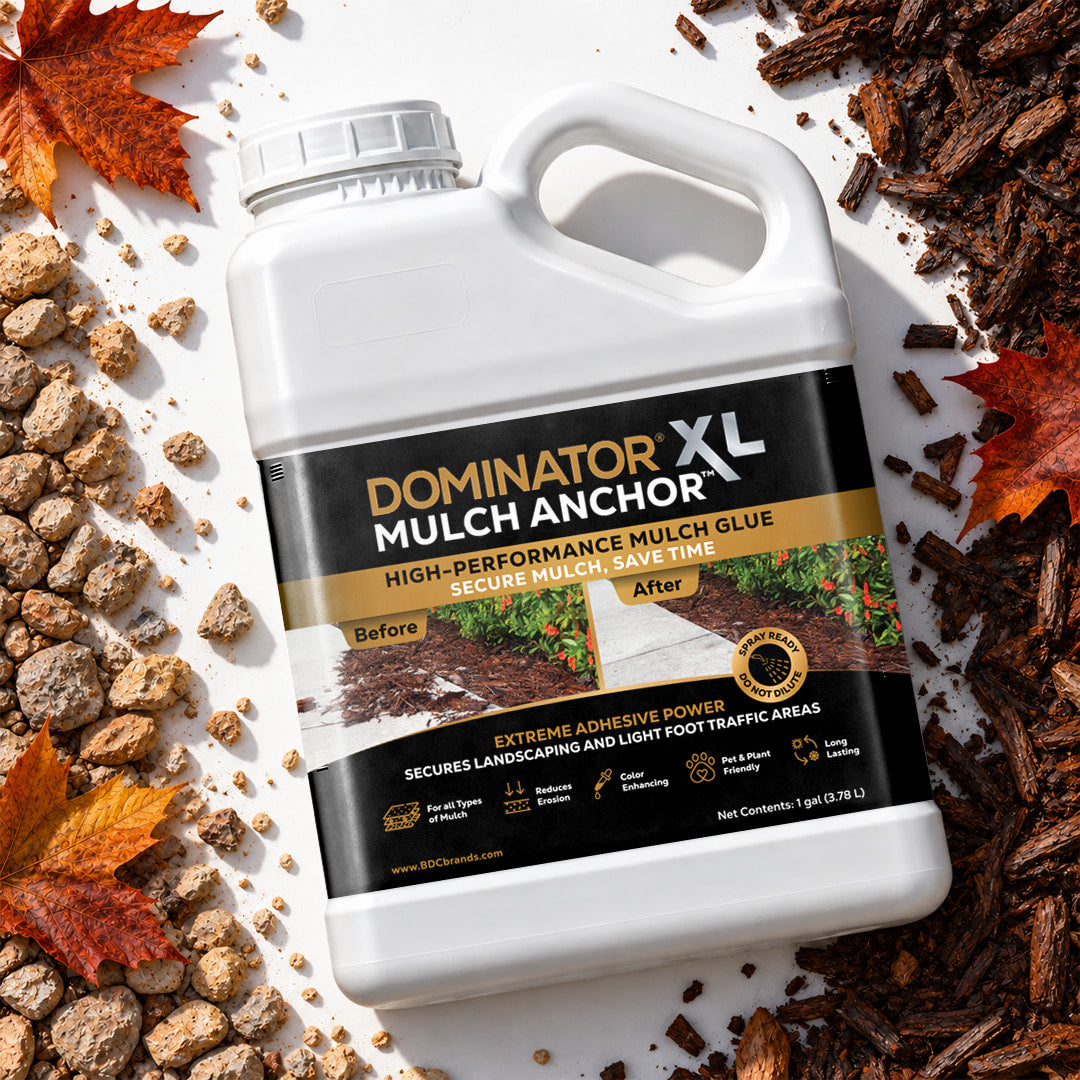 DOMINATOR XL Mulch Anchor - Best Mulch Glue for Your Landscape