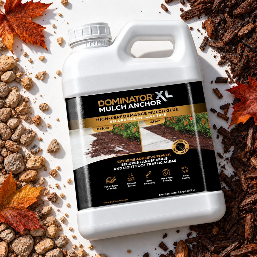 DOMINATOR XL Mulch Anchor - Best Mulch Glue for Your Landscape