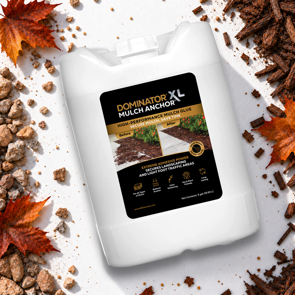 DOMINATOR XL Mulch Anchor - Best Mulch Glue for Your Landscape