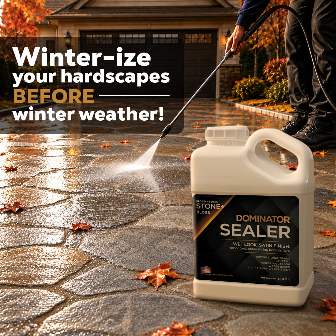 DOMINATOR STONE+ GLOSS Satin Sealer for Brick & Stone