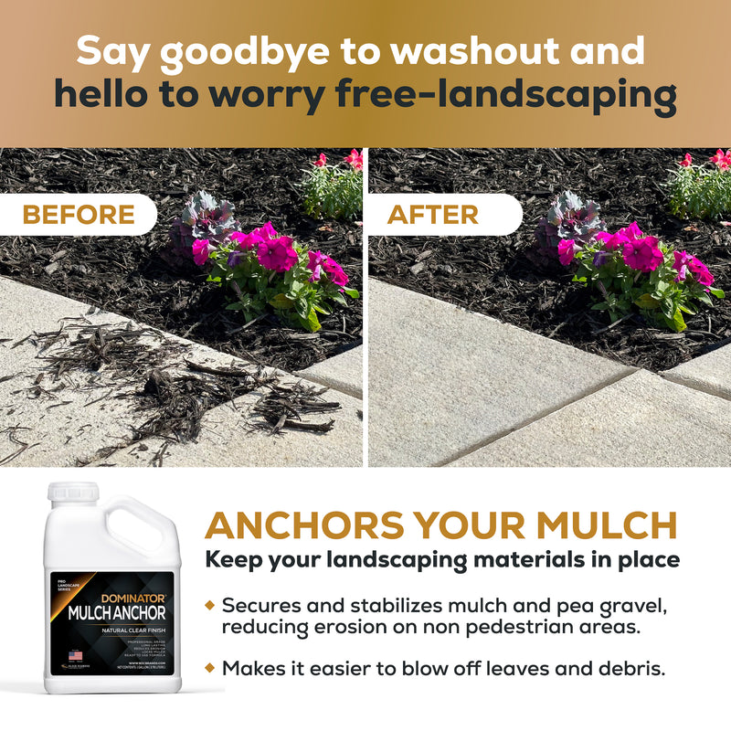 DOMINATOR Mulch Anchor - Locks Mulch, Reduces Erosion
