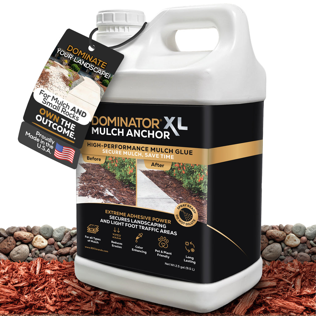 DOMINATOR XL Mulch Anchor - Best Mulch Glue for Your Landscape
