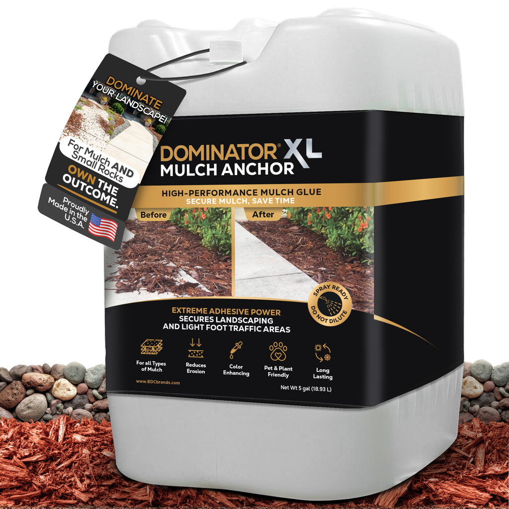 DOMINATOR XL Mulch Anchor - Best Mulch Glue for Your Landscape