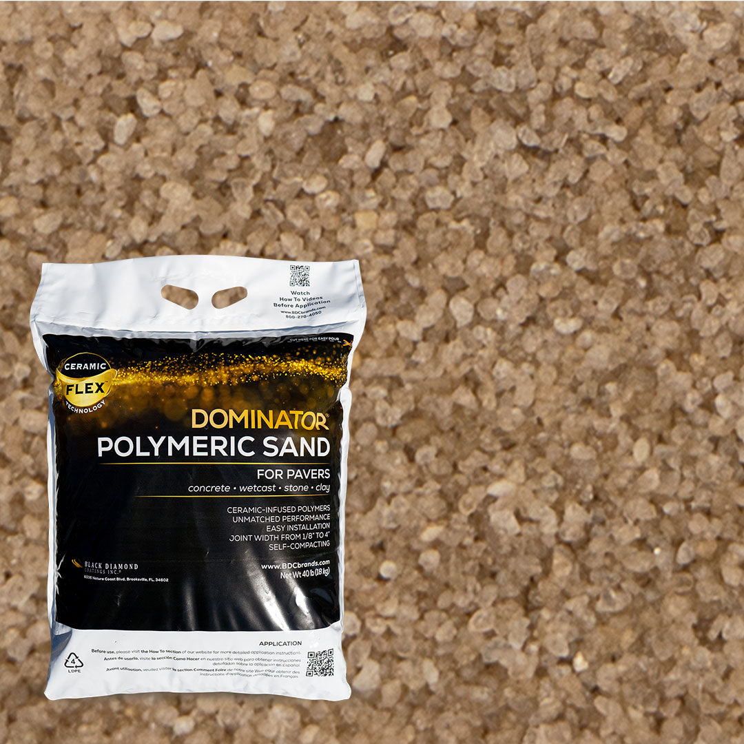 DOMINATOR Polymeric Sand with Revolutionary Ceramic Flex Black Diamond  Coatings