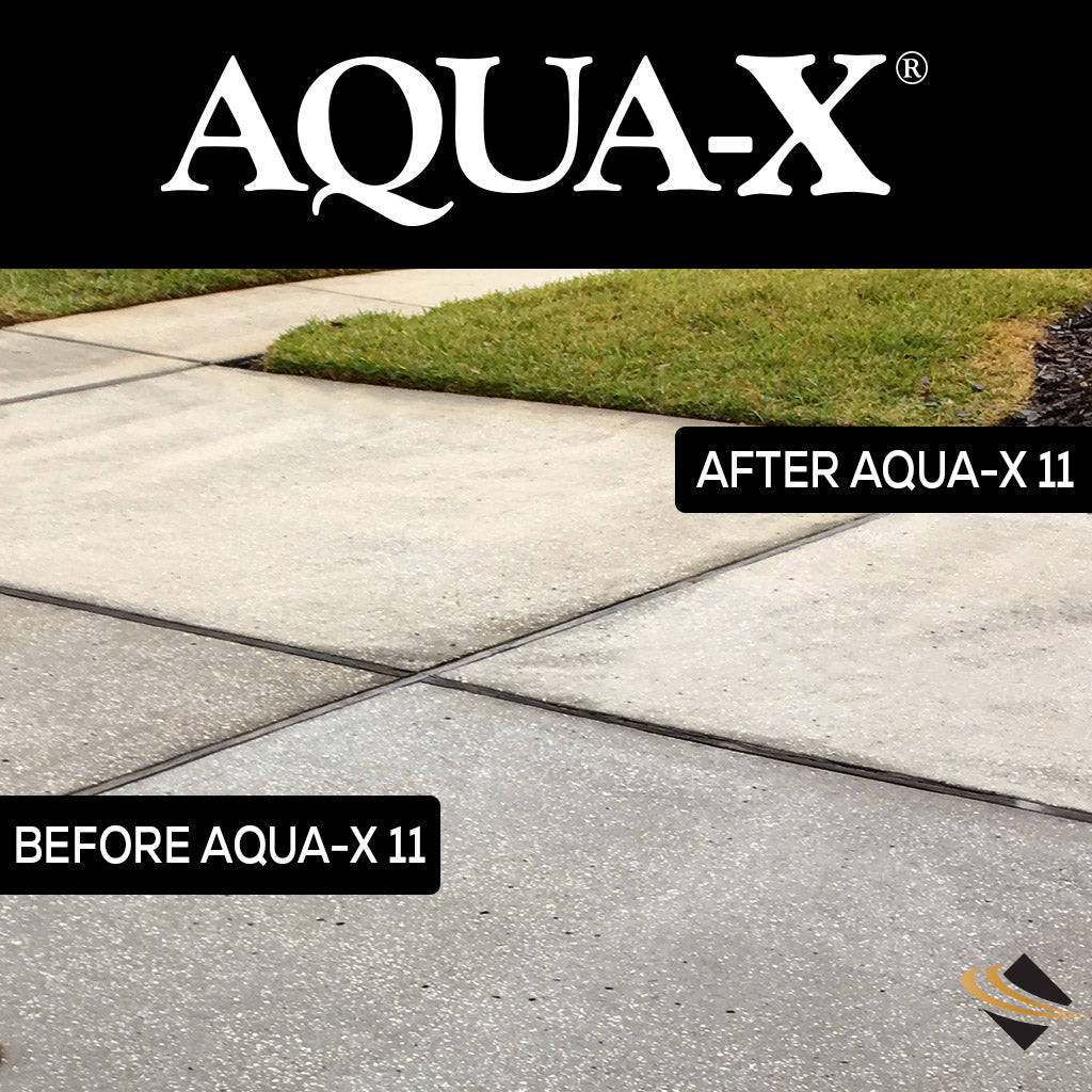 AQUA-X 11 - Natural Appearance, Penetrating Concrete Sealer and Stone -  Black Diamond Coatings