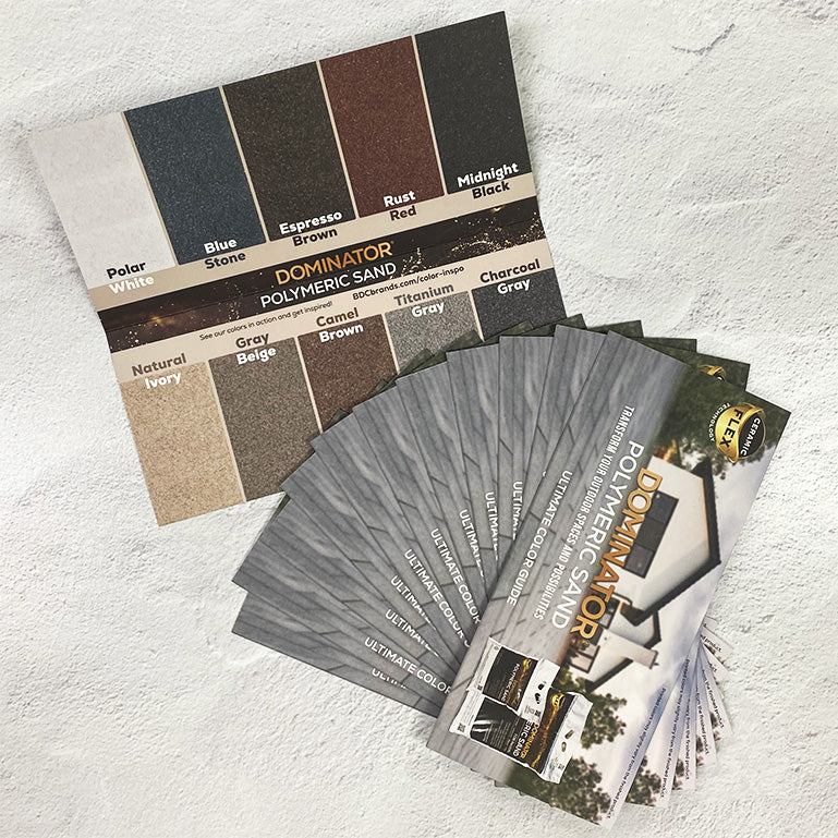 DOMINATOR® Polymeric Sand Color Swatch Guide