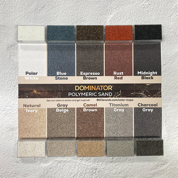 DOMINATOR® Polymeric Sand Color Swatch Guide